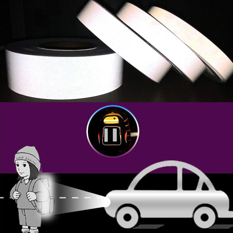 Светоотражающие легко рвущиеся наклейки для ночного бега, светоотражающие наклейки с Предупреждение для безопасности, оборудование для ночного бега