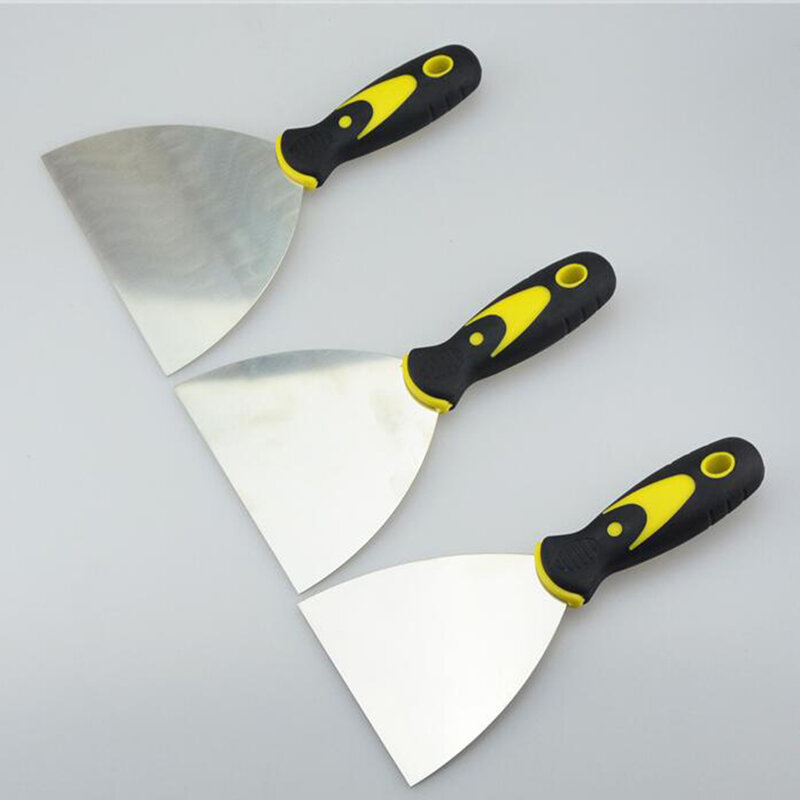 6-Дюймовый Нож для шпатлевки из нержавеющей стали, инструмент для выскабливания шпатлевки, штукатурка, шпатель, строительный инструмент