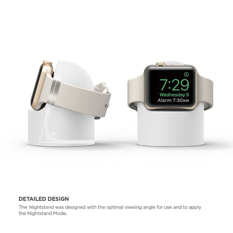 Suporte de silicone para iwatch, base carregadora para apple watch series 1 2 3 4 44mm 42mm 40mm 38mm
