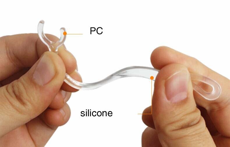 6 millimetri 7 millimetri 8 millimetri 10 millimetri Auricolare Bluetooth in silicone trasparente Curvetta Loop Clip Auricolare del Gancio Dell'orecchio Cuffia di Ricambio accessori