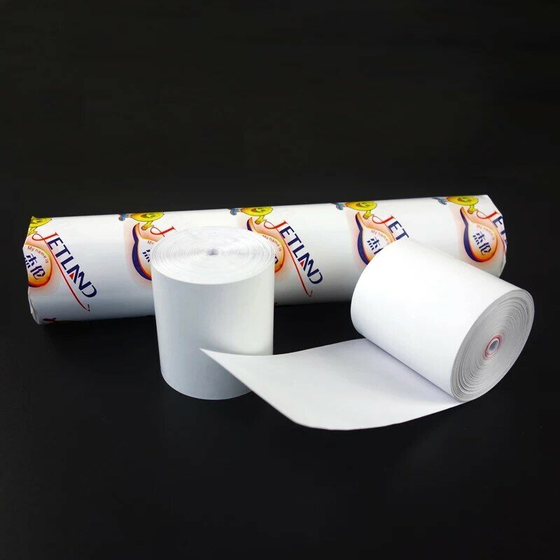 4 рулона/упаковка Jetland термальная бумага 57 мм x 50 мм без ядра BPA бесплатно Кредитная карточка чеков paperSuper long meters