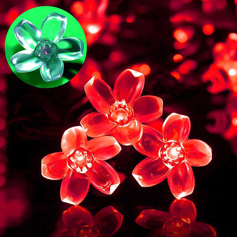7M 50LED Zonne-energie Fairy Lights Holiday String Lights Waterdicht Christmas Lights Outdoor Tuin Licht Thuis Slaapkamer Decor