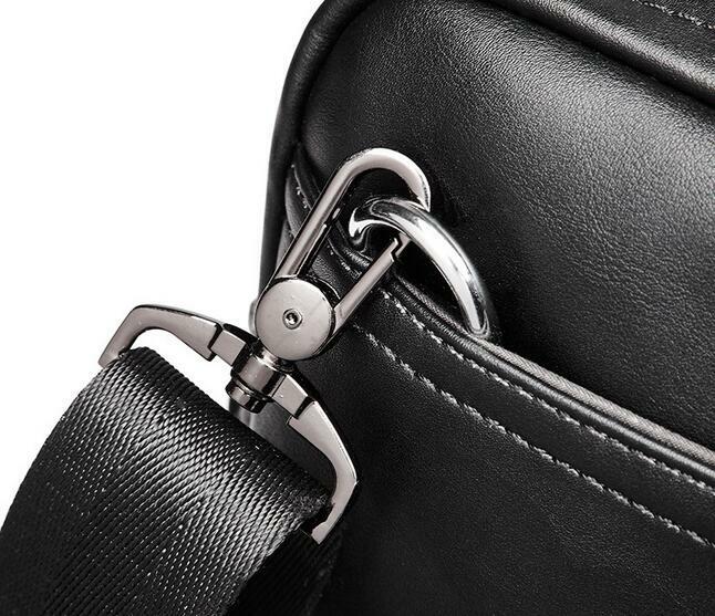2018 new business bag leather fashion section youth shoulder Messenger bag Korean version of the men's briefcase