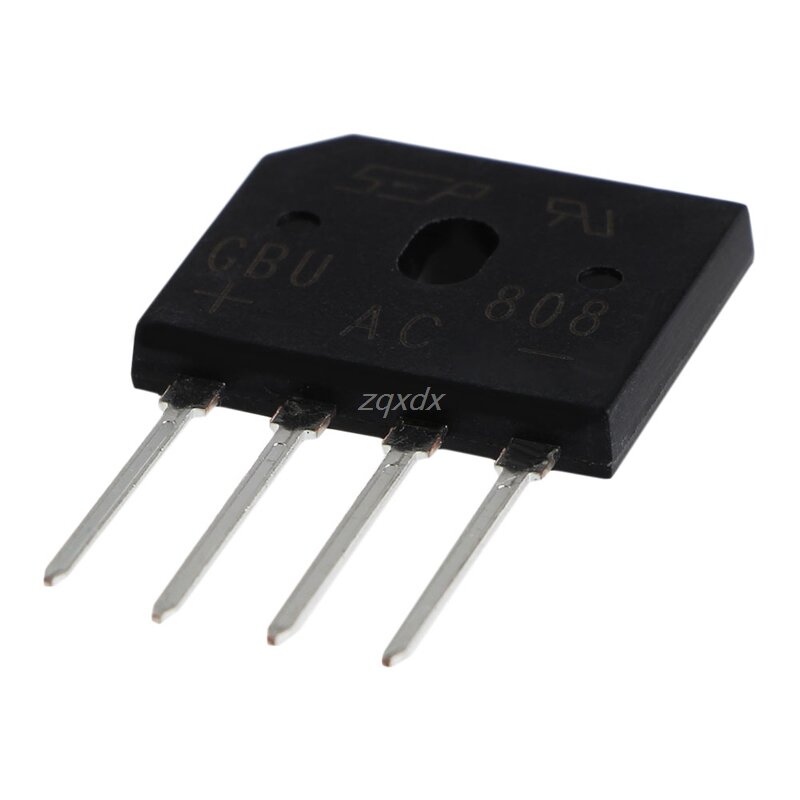 5 uds GBU808 800V 8A diodo monofásico puente rectificador IC Chip venta al por mayor y Dropship