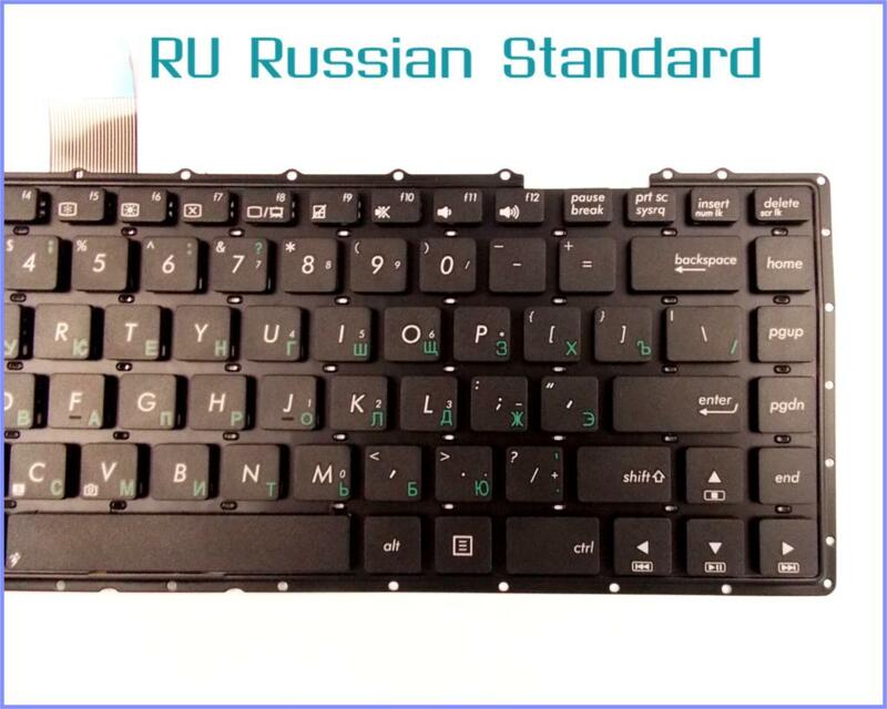 Russo ru versão teclado para asus 13gn4o1ap030-1 MP-11L93US-920 x401ei235a 0knb0-4100us00 aexj1u00010 portátil sem moldura