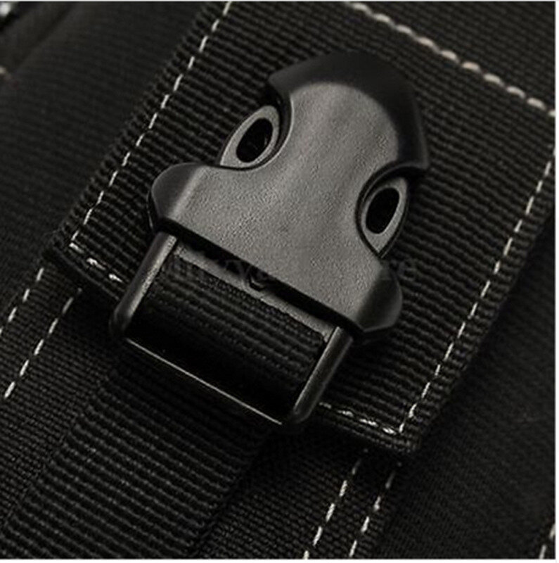 Bolso de cintura táctica de nailon 2019 impermeable, bolsa de nailon negro para deportes al aire libre, bolsa de cinturón para senderismo militar acampada