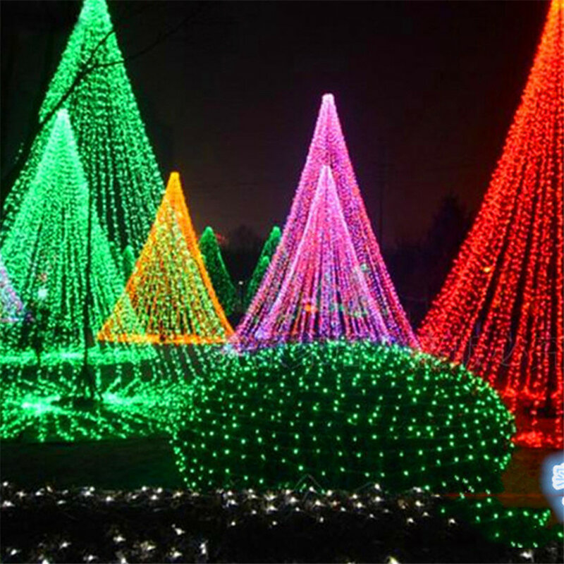Mới Lạ 600 Đèn Led 100M Flasher Dây Chiếu Sáng Ngoài Trời/Trong Nhà Tiệc Cưới Trang Trí Giáng Sinh Lấp Cổ Tích Đèn Trang Trí