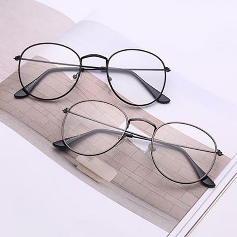 Vintage Ronde Bril Frame Retro Vrouwelijke Merk Designer Gafas De Sol Spektakel Plain Bril Gafas Brillen Eyewear