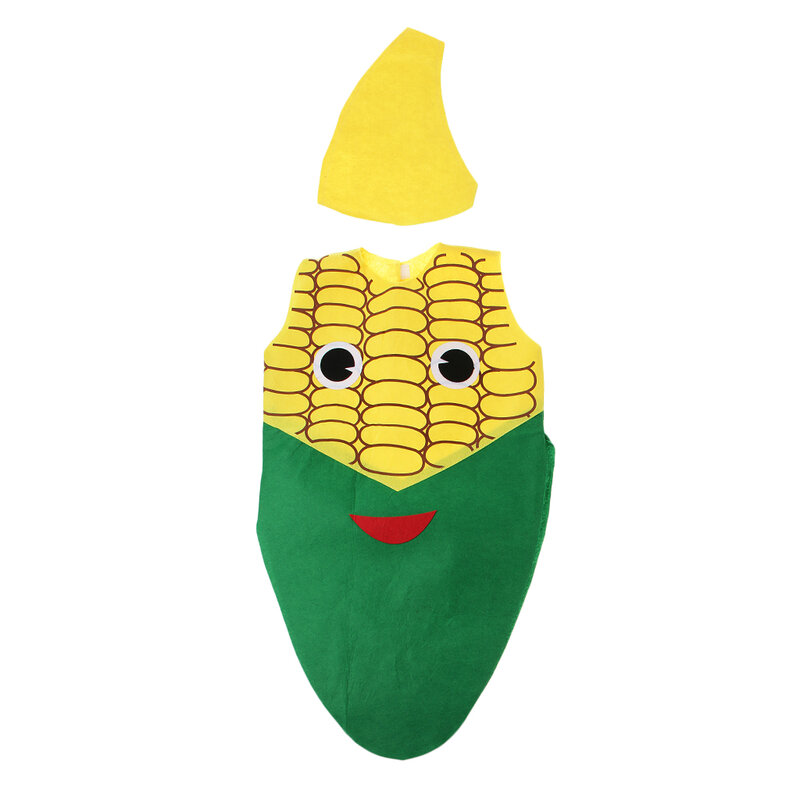 Детский наряд из нетканого материала с овощами, маскарадный наряд для вечеринки, костюм кукурузы