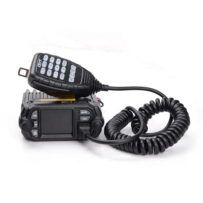 QYT KT-8900D VHF UHF Mobile Radio 2 voies radio Quad Affichage bi-bande Mini autoradio