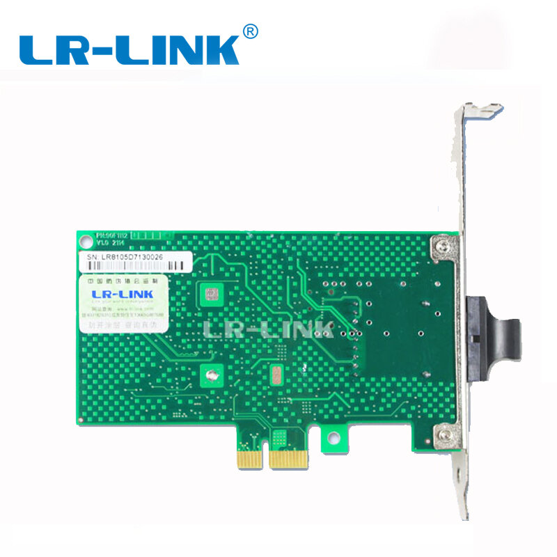 LR-LINK 9020pf-lx 100base-lx adaptador de lan ethernet fibra óptica pci-e x1 placa de controlador de rede realtek rtl8105 computador pc nic