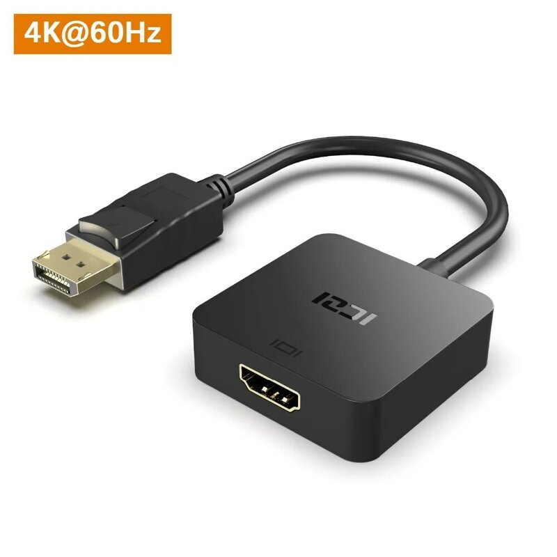 ICZI DisplayPort 1.2 to HDMI 2.0a Active Adapter 4K @60Hz Male to Female Converter for Macbook Chromebook Pixel Surface HDTVs