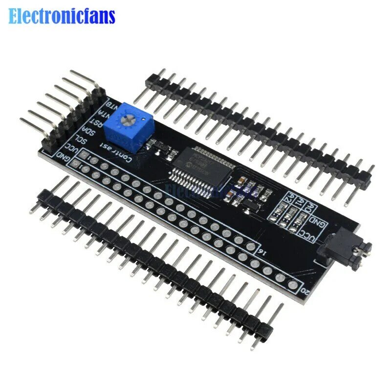 LCD1602 PCF8574T PCF8574 IIC/I2C/อินเทอร์เฟซ 16x2 ตัวอักษรโมดูลการแสดงผล LCD 1602 5 V/ สีเหลืองสีเขียวสำหรับ Arduino DIY