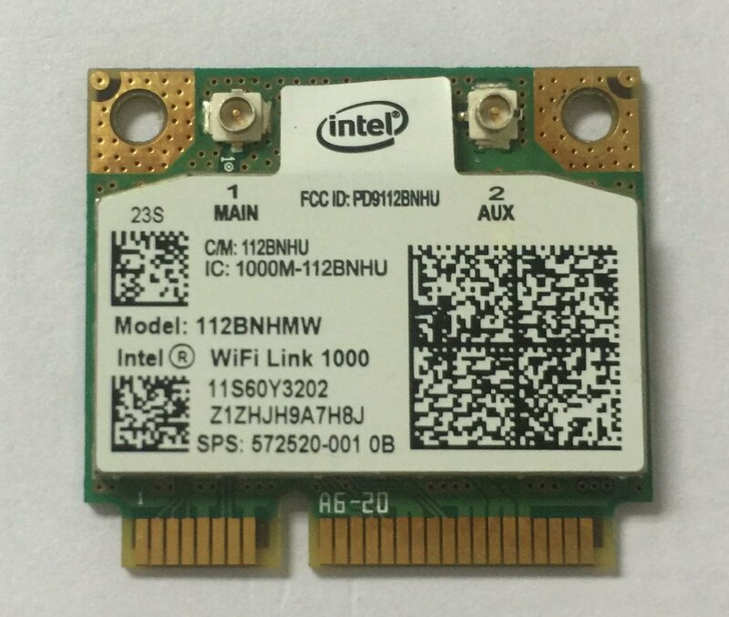 Intel 1000 112BN_HMW Half Mini Pci-E Centrino Wireless Wlan Wifi Module 802.11 Bgn Voor Hp 572520-001 60Y3202