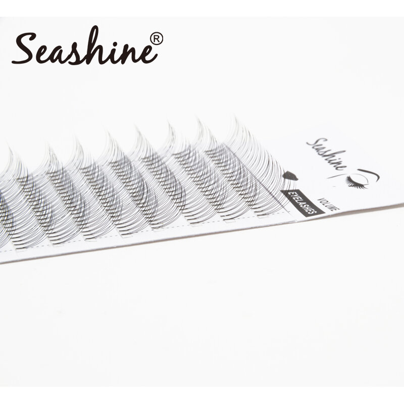 Seashine Beauty Koreaanse Zijde 3d Premade Fans Korte Steel Volume Wimpers Make-Up Wimper Extensions Lash Extensie Benodigdheden