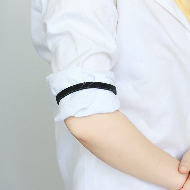 Elásticas ligas braço bandas, elástico camisa manga titular, ligas elásticas, 1 par