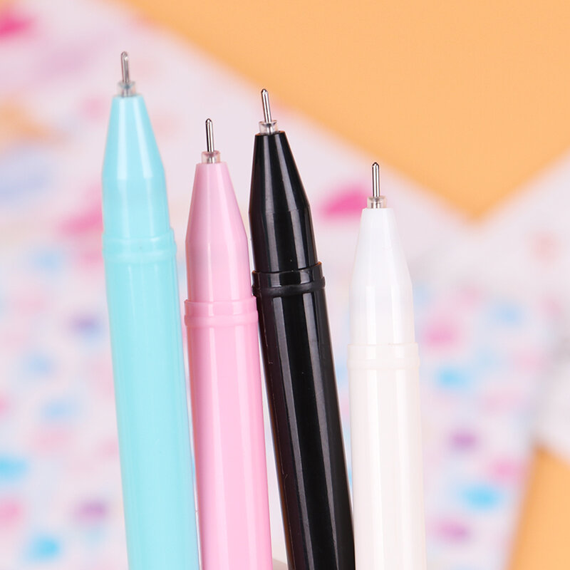 1PC 0.5mm Cute Kawaii Plastic Gel Pens Lovely Cartoon Rabbit Pen For Kids Writing Gift Korean Stationery