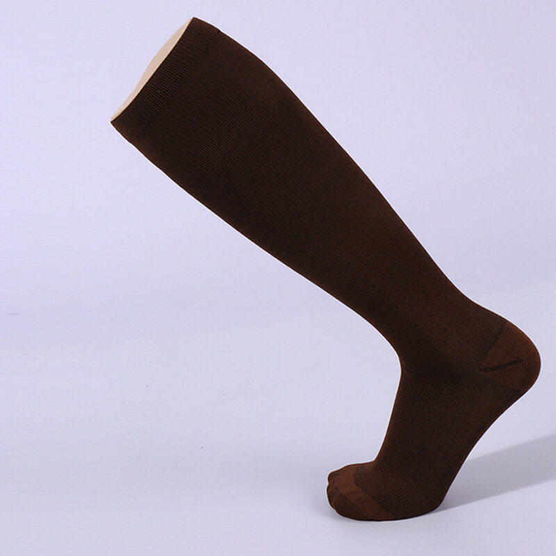 1 Pair Compression Socks For Men Women Nurses Medical Graduated Nursing Travel Pressure Circulation Anti-Fatigu Knee High Sock