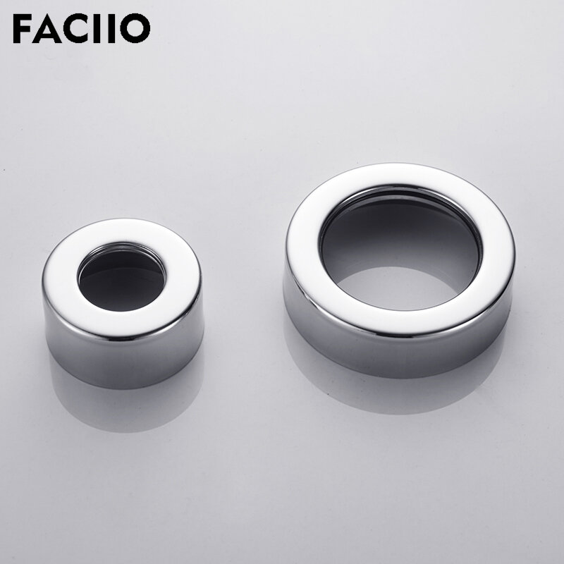 FACIIO New 304 Stainless Steel Water Pipe Decorative Cover Shower Accessories Bathroom Faucet Fixing Kit For Shower Mixer