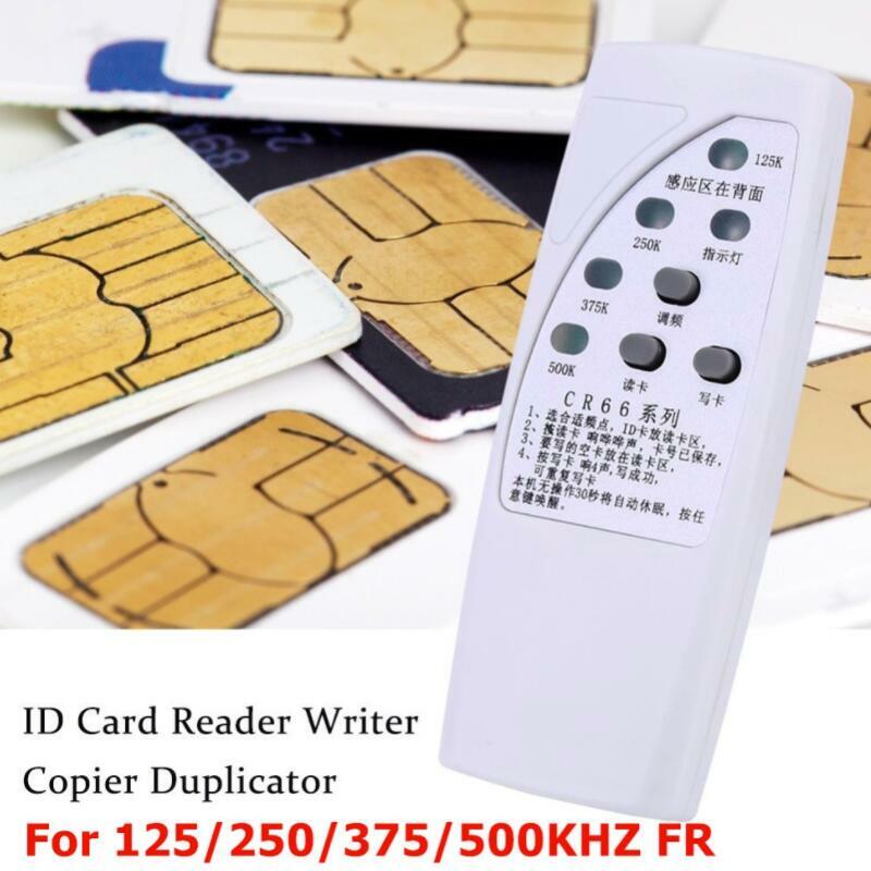 CR66 125/250/375/500 KHz RFID ID Card Duplicador Programador Escritor Leitor 3 Botões Copiadora Duplicadora com Luz Indicadora