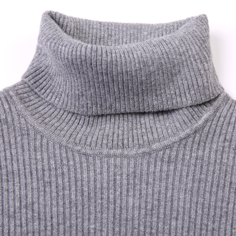 남성 겨울 따뜻한 스웨터 풀오버 남성 캐주얼 단색 슬림핏 터틀넥 두꺼운 스웨터