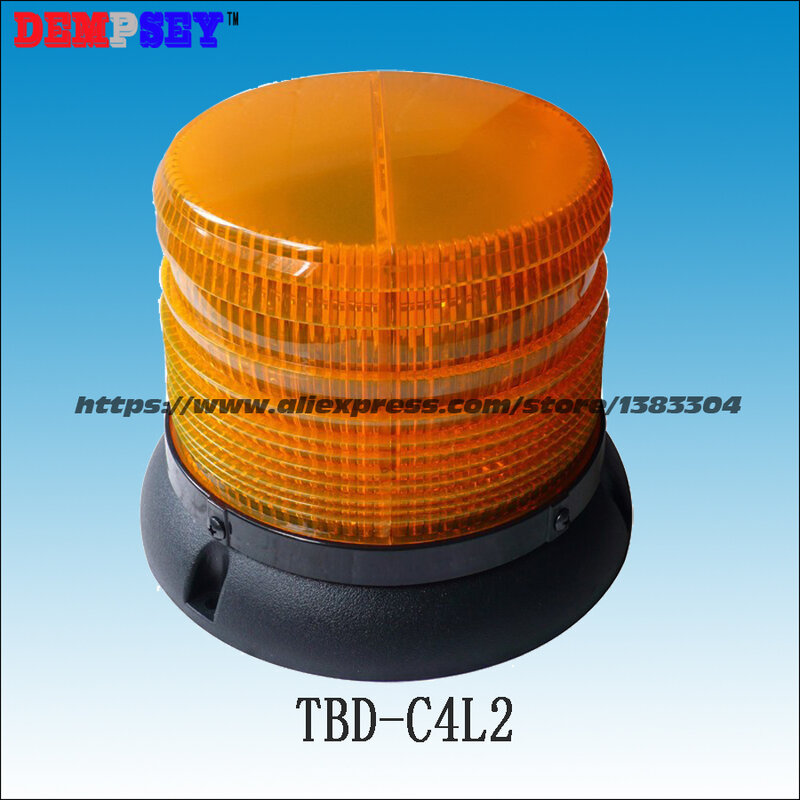 TBD-C4L2 Round Ceiling,Amber emergency Warning Light,DC12/24V engineering/truck/school Vehicle Top Roof Yellow LED Lights