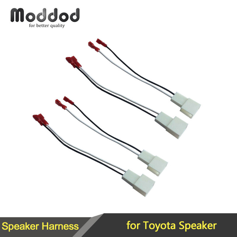 Harnais de fil de haut-parleur pour Toyota, se connecte au marché de l'après-vente à l'adaptateur OEM, connecteur de prise, adaptateur de câble