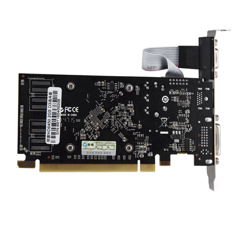 VEINEDA-Carte Graphique HD6450, 2 Go DDR3, PCI Express pour Jeux ATI Radeon, Reconditionnée