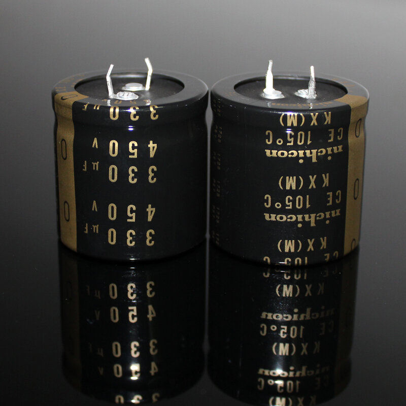 Nichicon kx 450v 330uf tubo de áudio de alta tensão, capacitor eletrolítico, original do japão, 2 peças