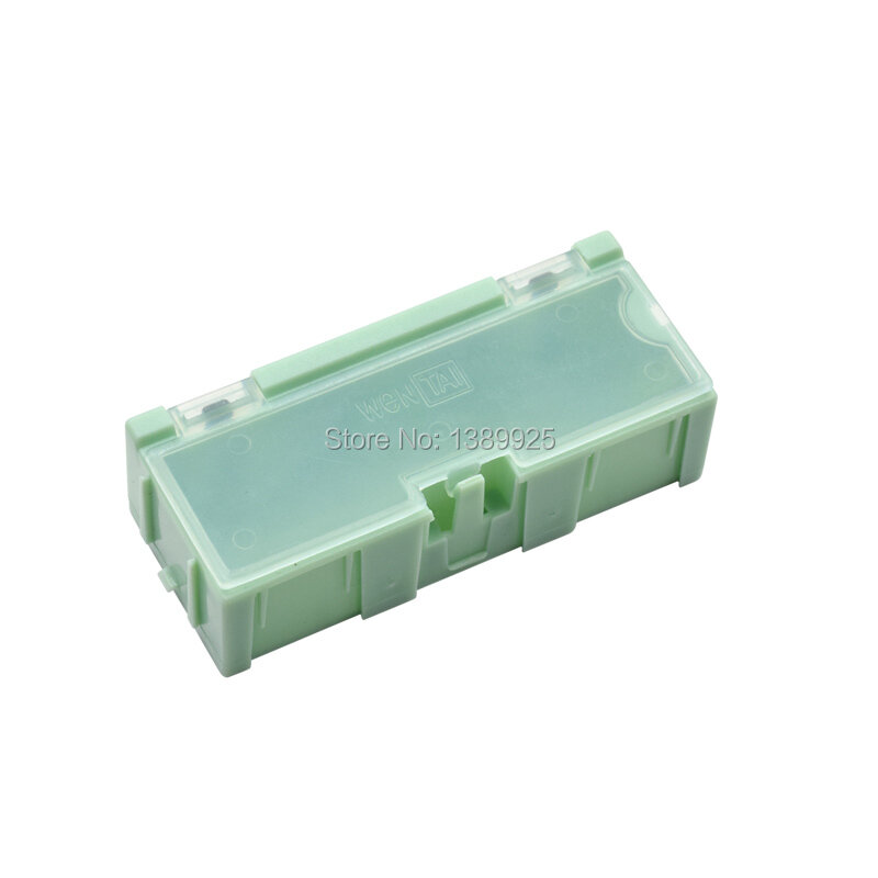 Boîte de rangement de composants électroniques SMT, 20 pièces/lot #2, résistance à condensateur verte, Mini boîte de rangement de bijoux pratiques
