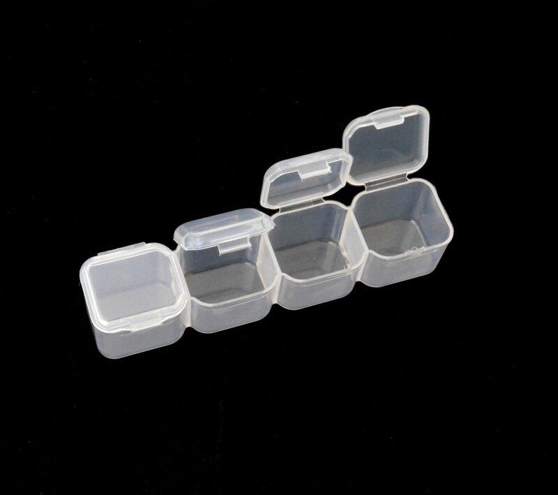 28 スロット調整可能なプラスチック製の収納ボックス収納ボックスジュエリーダイヤモンド刺繍クラフトビーズピル収納ツール