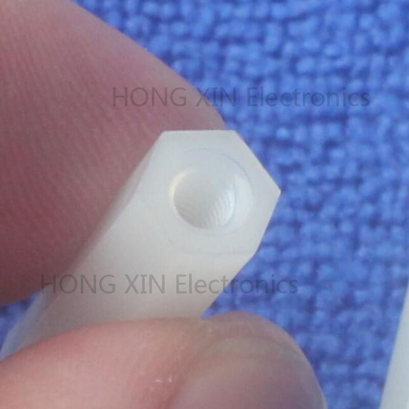 ESPACIADOR Hexagonal hembra de nailon, accesorio con rosca, color blanco, M3 x 15, 15mm, 1 unidad, nuevo