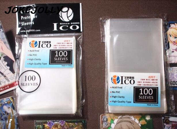 Fundas protectoras para tarjetas de mtg, lote de 100 unidades de 65x90mm, Protector para cartas de juego de mesa tcg GYH