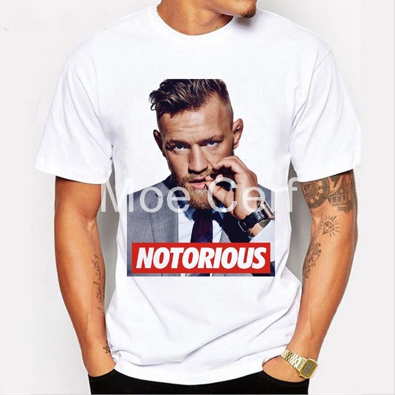 Männer T-shirt Marke MMA Conor Mcgregor Lustige T hemd boxer Fitness Weiß Kurzarm Casual Tees Hipster L9-D-49