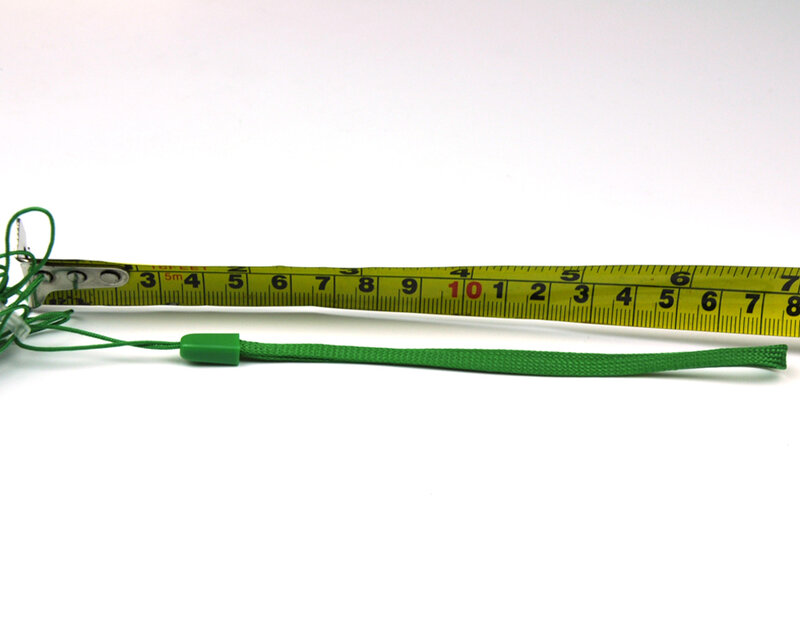 Cordón de correa de muñeca verde para móvil Mp3 DC 200mm, 170 Unidades