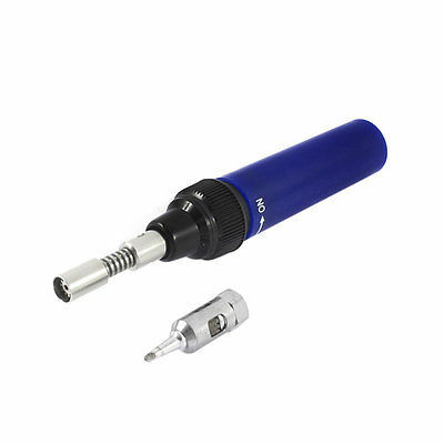 Portable MT-100 8ml Capacity Gas Soldering Iron Pen Mini Welding Torch Blue