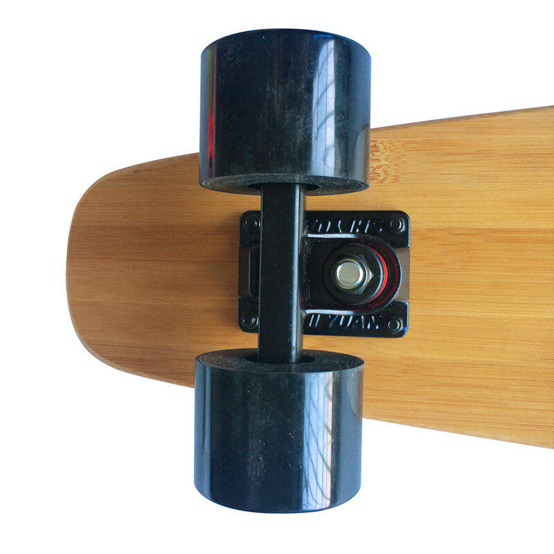 22 "x 6" placa penny mini cruiser bordo skate de bambu padrão retro longboard