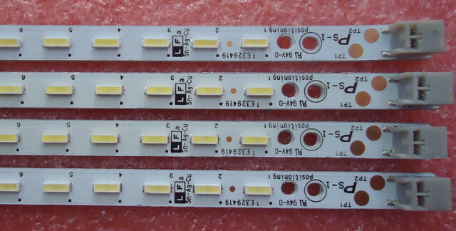 4PCS tira Retroiluminação LED Para LCD-60LX531A/LCD-60LX550A LCD-60LX765A LCD-60LX830A LC-60LE635A SLED-2011SSP60-60-GD-REV0