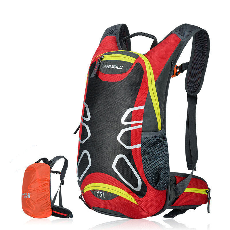 Водонепроницаемый нейлоновый рюкзак для мужчин, дорожная сумка 15 л для велоспорта и активного отдыха, многофункциональный мужской ранец с ...