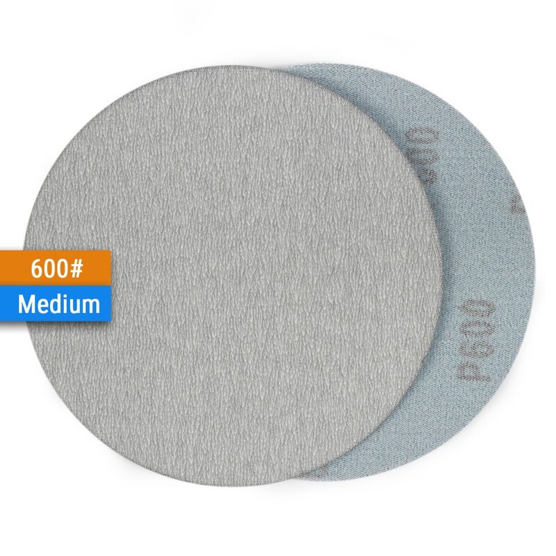5 นิ้ว 125 มม.อลูมิเนียมออกไซด์ตะขอและห่วง Dry Sanding Discs 60-1000 กระดาษทรายกรวดสำหรับงานไม้ Sander ขัดกระดาษ 20PCS