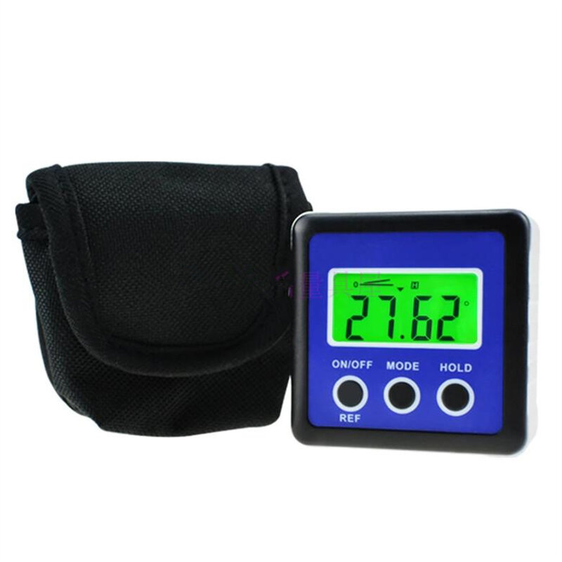 Medidor de nível magnético, inclinômetro digital, base magnética de plástico, medidor de ângulo, serra de mesa