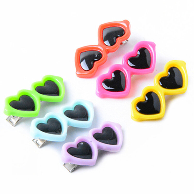 Dog Hair Clip Sunglass Hairpin Headdress Clip Pet Dog Bow Hair Pet Grooming Accessories Colorful for Girls and Baby