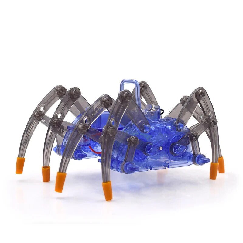 Kit de Robot araña eléctrico para niños, rompecabezas de acción, bricolaje, desarrollo de inteligencia educativa, ensamblaje