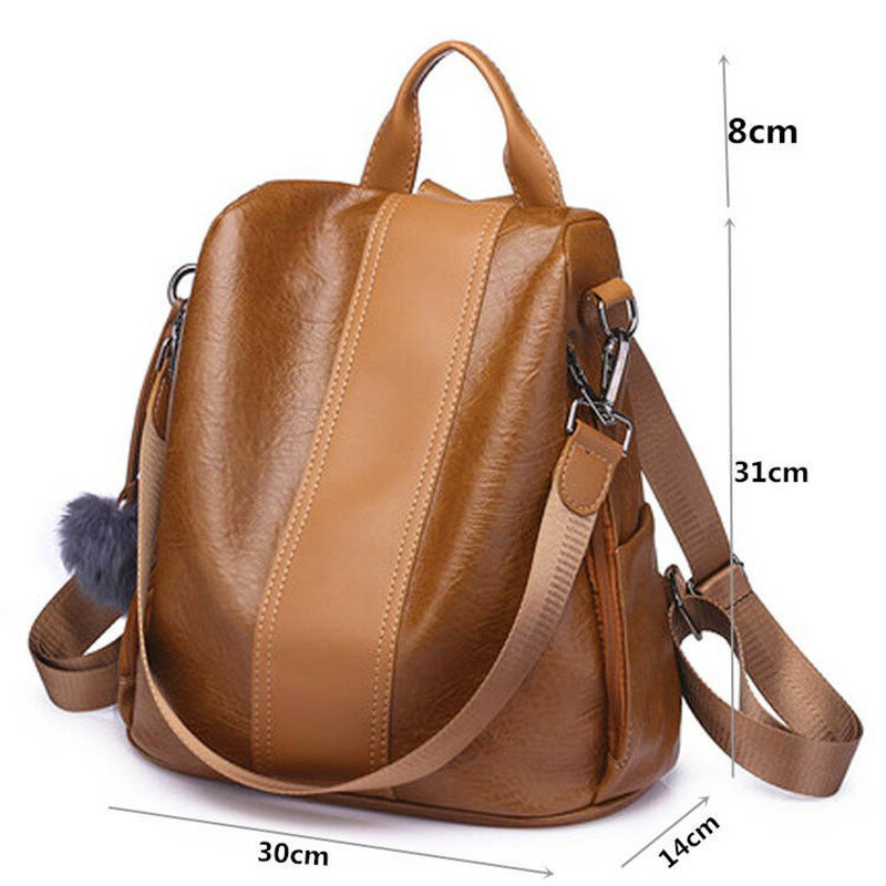 New fashion lady bag anti-theft women backpack 2019 hight quality vintage backpacks female large capacity women's shoulder bags