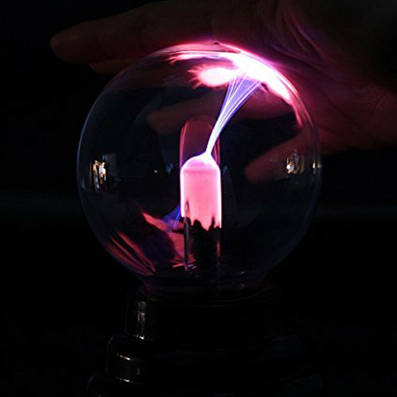 DONWEI – boule de Plasma magique alimentée par USB, veilleuse avec effet de foudre, lampe d'ambiance pour enfants, cadeau d'anniversaire, de noël et du nouvel an