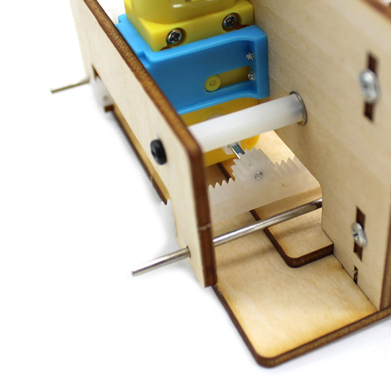DIY Otomatis Naik Model Pintu Kayu Mainan Remote Control Belajar Pendidikan Perumahan Listrik Model Pintu Mengajar Anak-anak