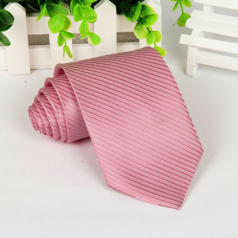 Cravatte verdi con collo da 8CM per uomo cravatta in argento Solid Black Corbatas Para Hombre De Gravata Slim accessori per cravatte da sposa rosa