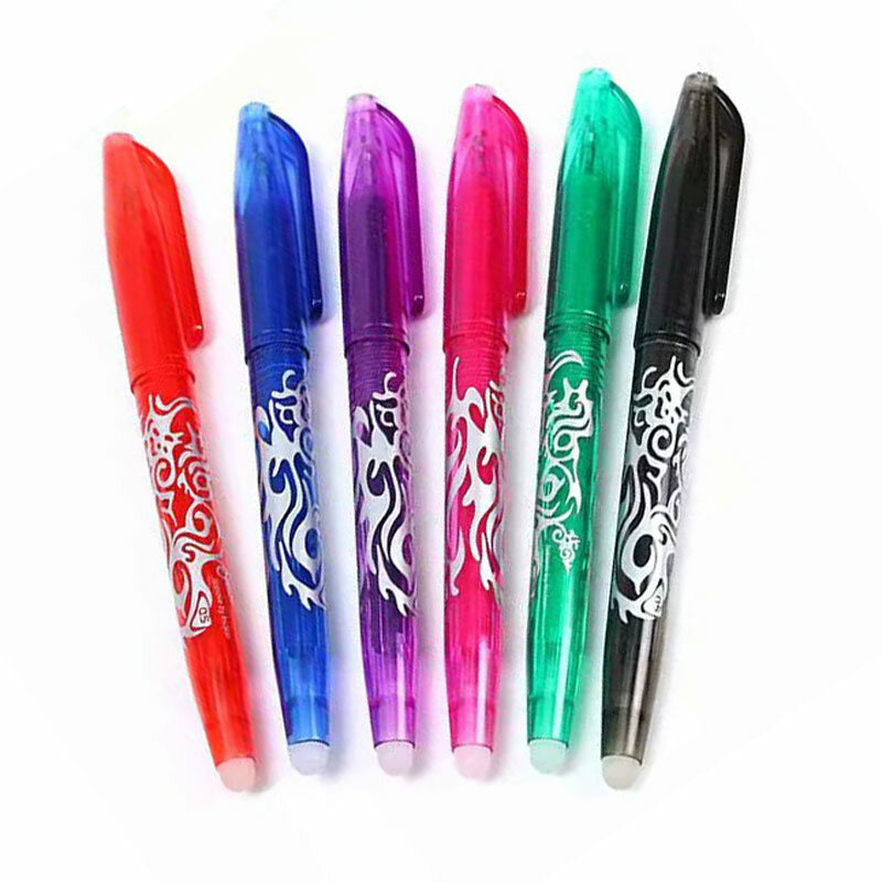 Colorful Erasable Gel Pen 0.5mm Washable Handle Refills Rod for Student Child Gift Cute pens Kawaii School Supplies Stationery