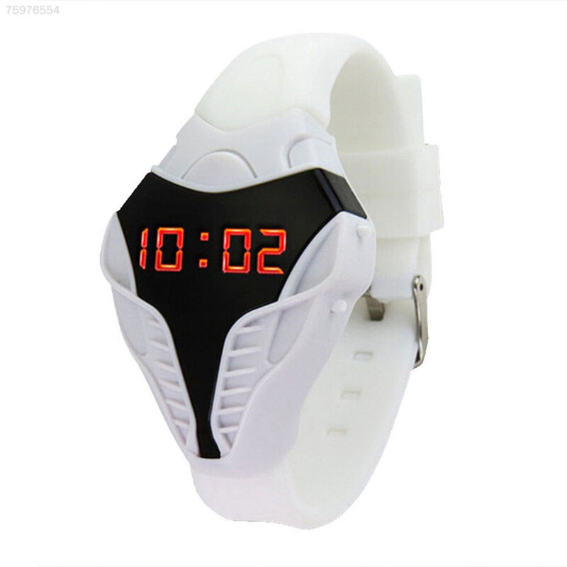 Fajne Led kalendarz elektroniczny Unisex zegarek prezent na walentynki trójkąt Dial Sport przypomnienie cyfrowy zegarek silikonowy mody