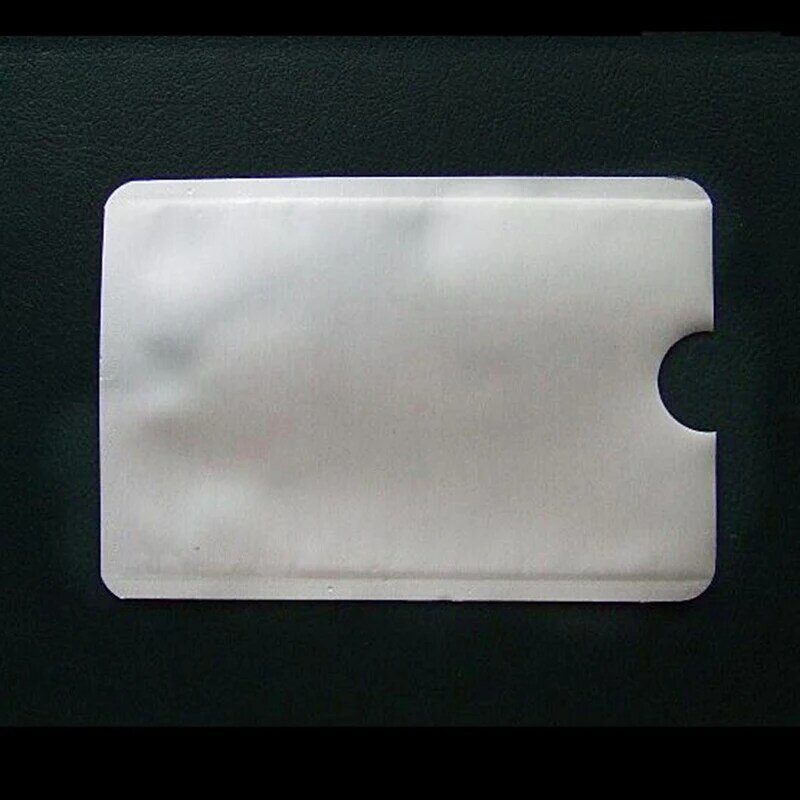 10 개/몫 안티 스캔 RFID 차단 슬리브 신용 카드 보안 신원 ATM 직불 비접촉식 IC ID 카드 보호기 차단기